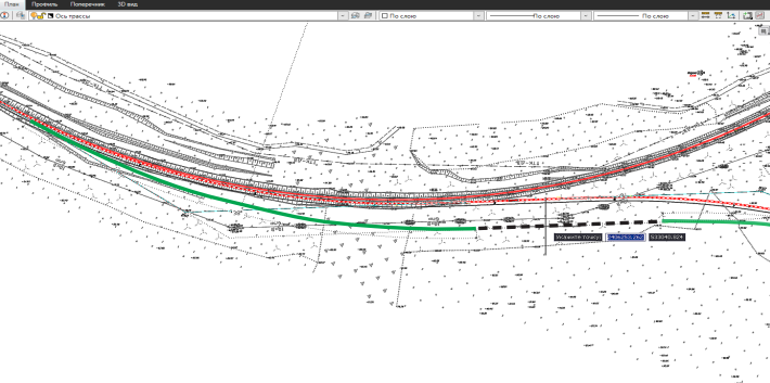Робур-железные дороги Трассирование AMCAD.png