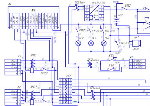 Схема электрическая принципиальная чертеж